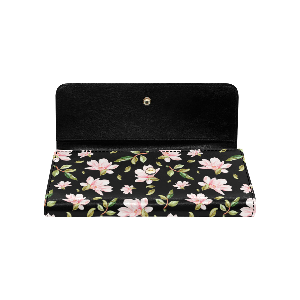 Magnolia Pattern Print Design MAG01 Women's Trifold Wallet