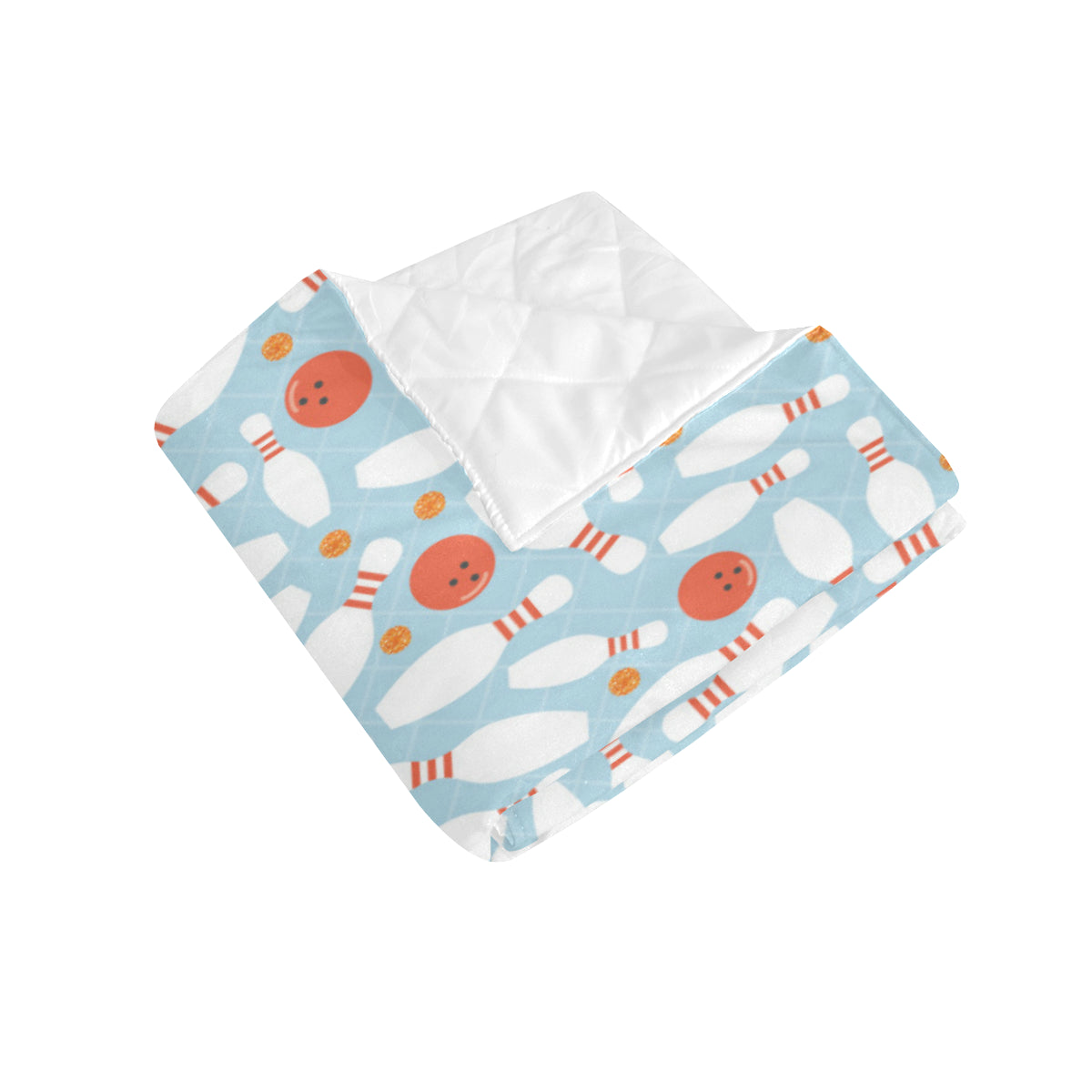 Bowling Pattern Print Design 09 Premium Quilt