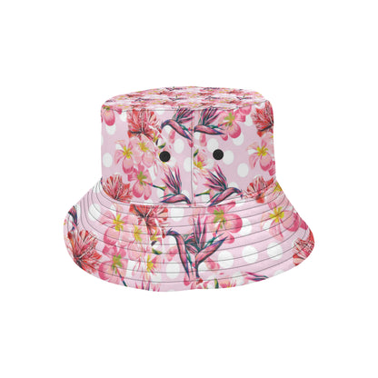 Bird Of Paradise Pattern Print Design BOP011 Unisex Bucket Hat