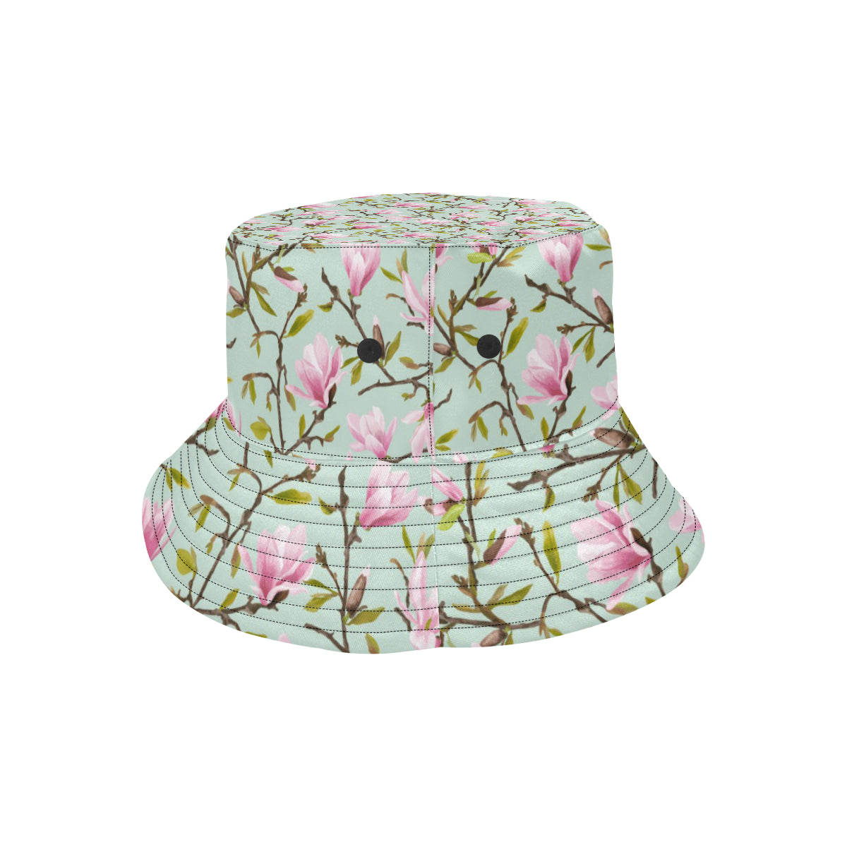 Magnolia Pattern Print Design MAG04 Unisex Bucket Hat