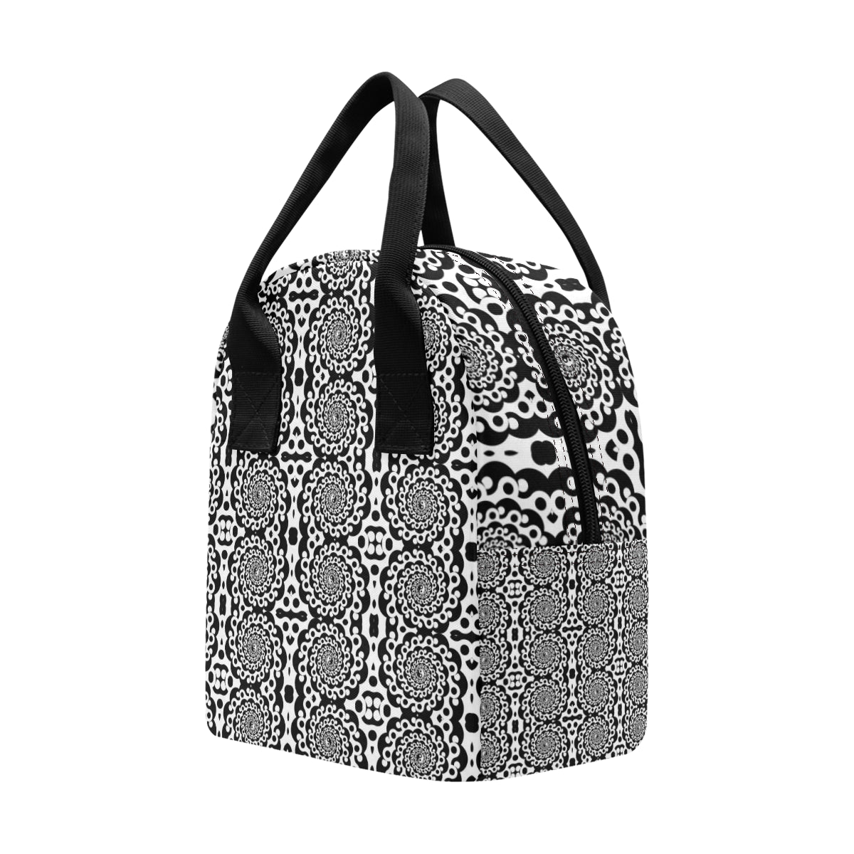 Yin Yang Spiral Design Print Insulated Lunch Bag
