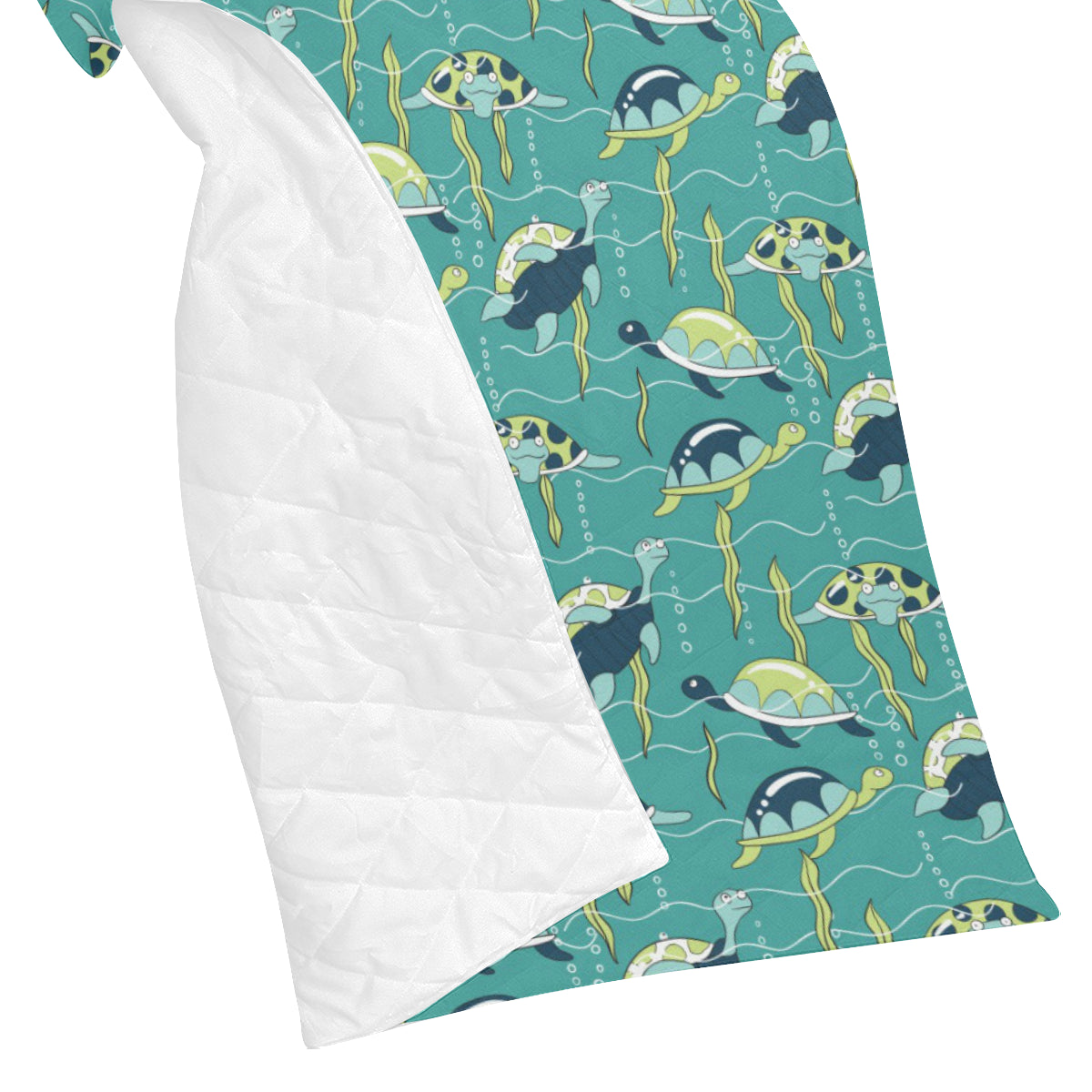 Sea Turtle Pattern Print Design T08 Premium Quilt