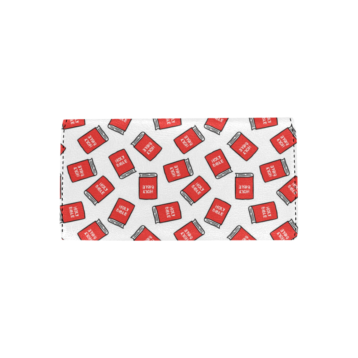 Bible Pattern Print Design 03 Women's Trifold Wallet