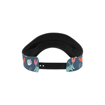 Crab Pattern Print Design 05 Unisex Sun Visor