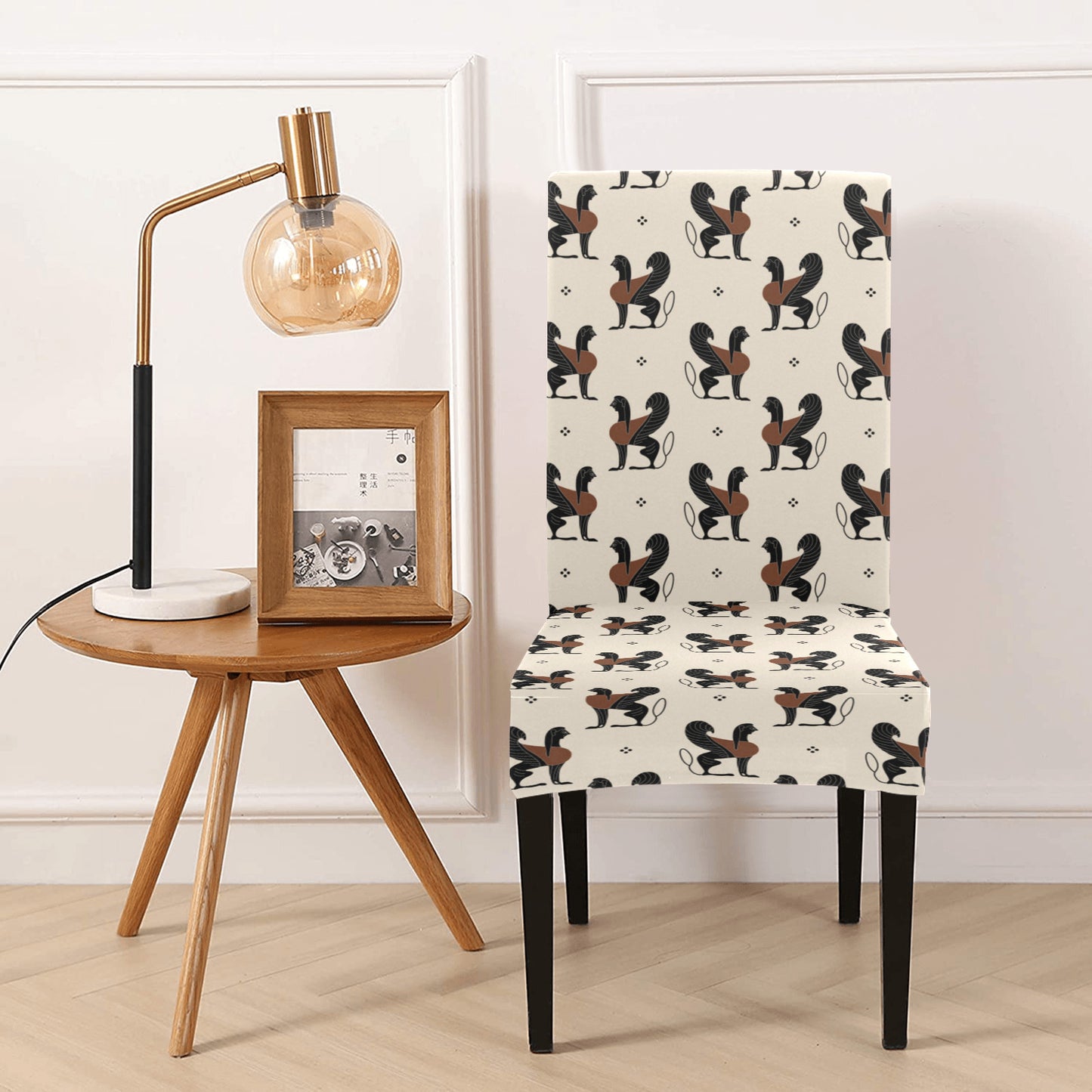 Ancient Greek Print Design LKS3010 Dining Chair Slipcover
