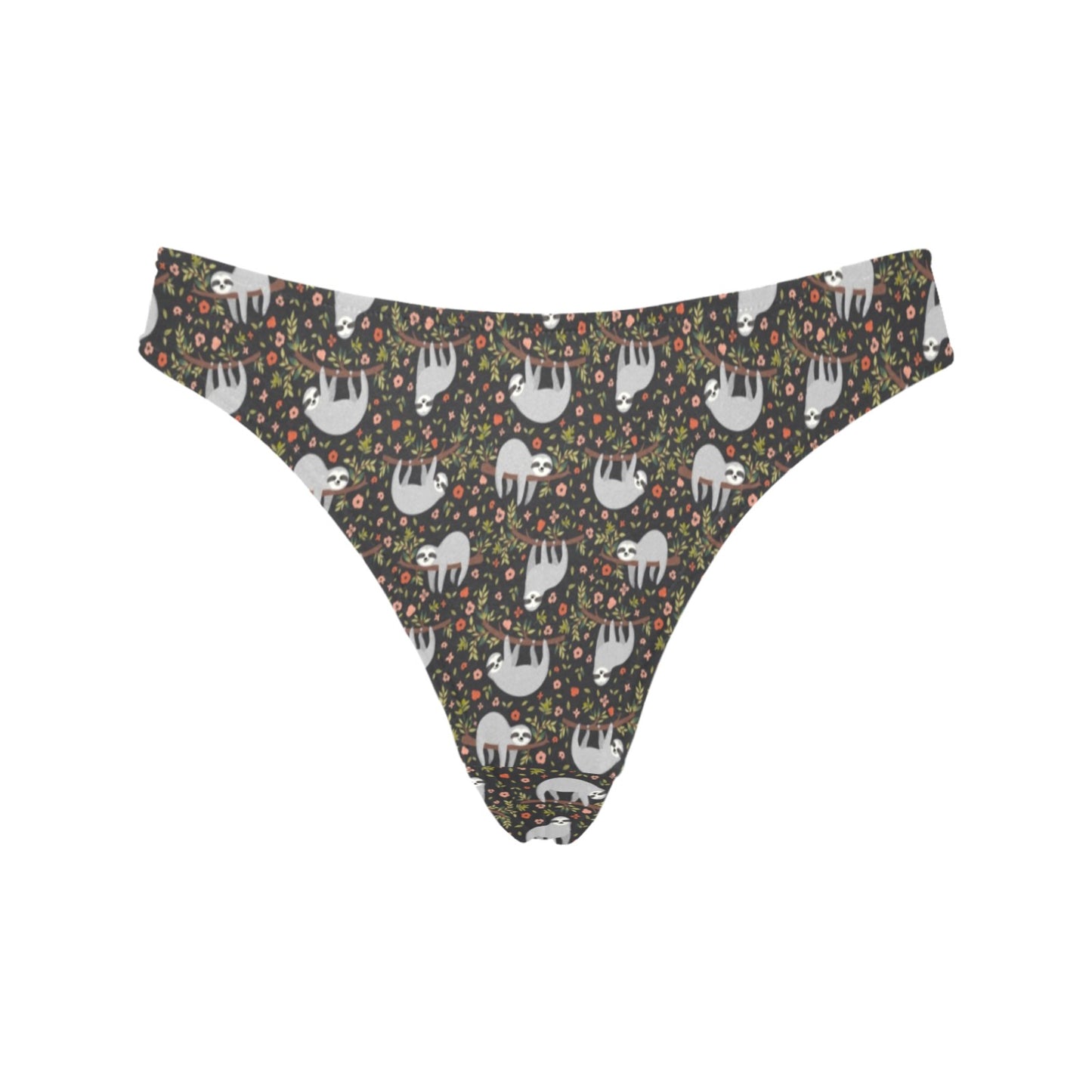 Sloth Cute Design Themed Print Women's Thongs