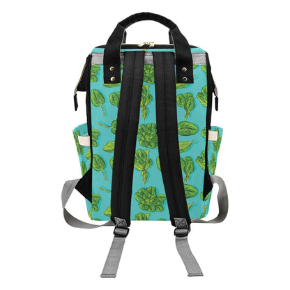 Spinach Print Design LKS301 Diaper Bag Backpack