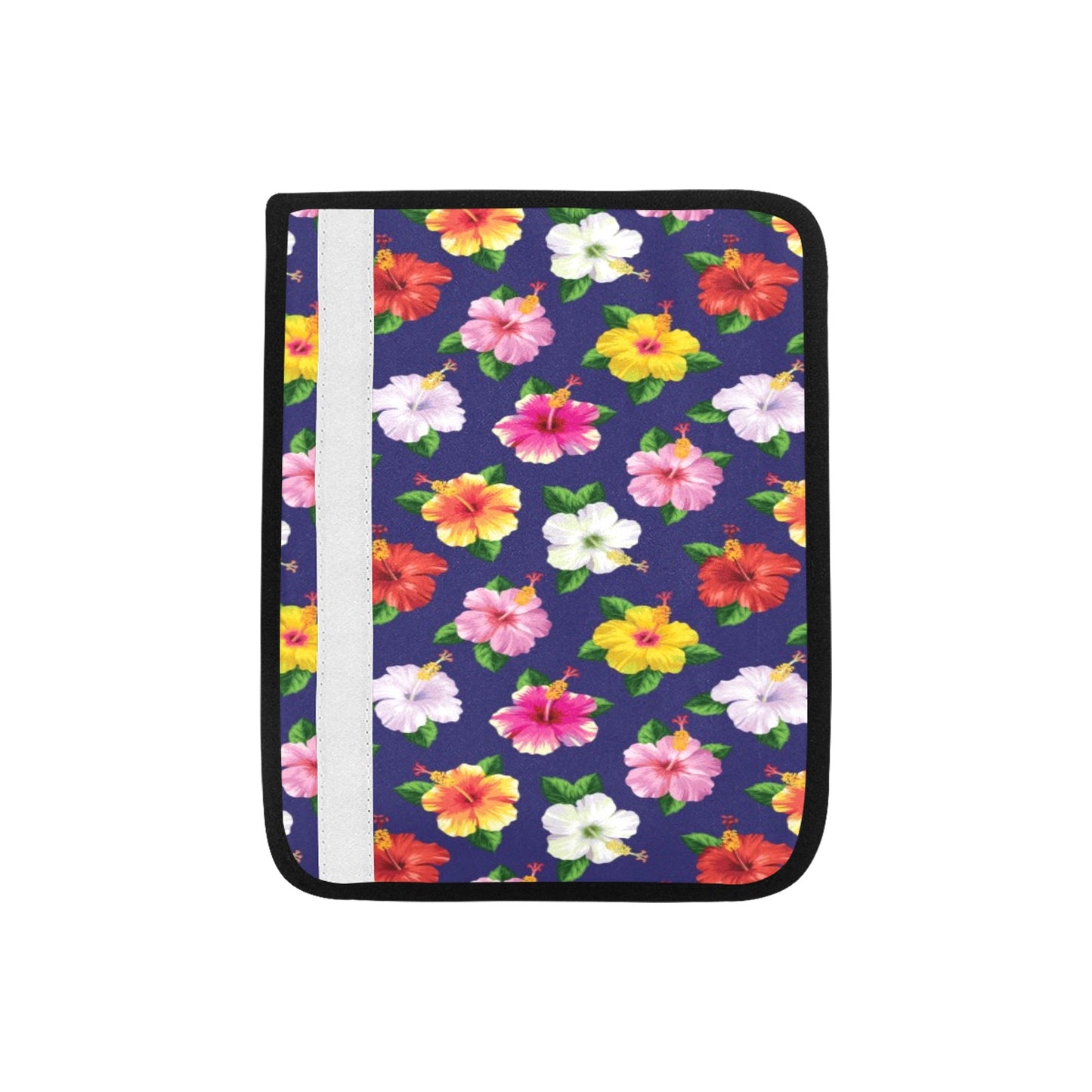 Hibiscus Colorful Print Design LKS301 Car Seat Belt Cover