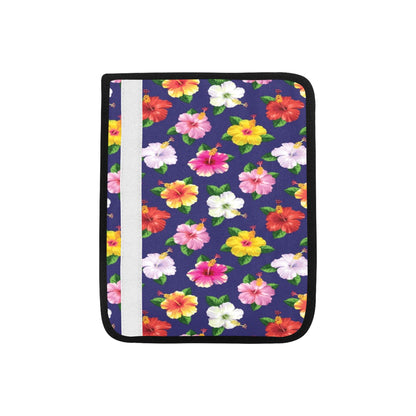Hibiscus Colorful Print Design LKS301 Car Seat Belt Cover