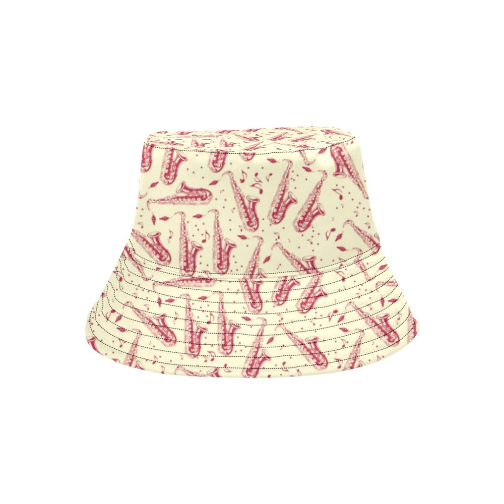 Saxophone Print Design LKS402 Unisex Bucket Hat