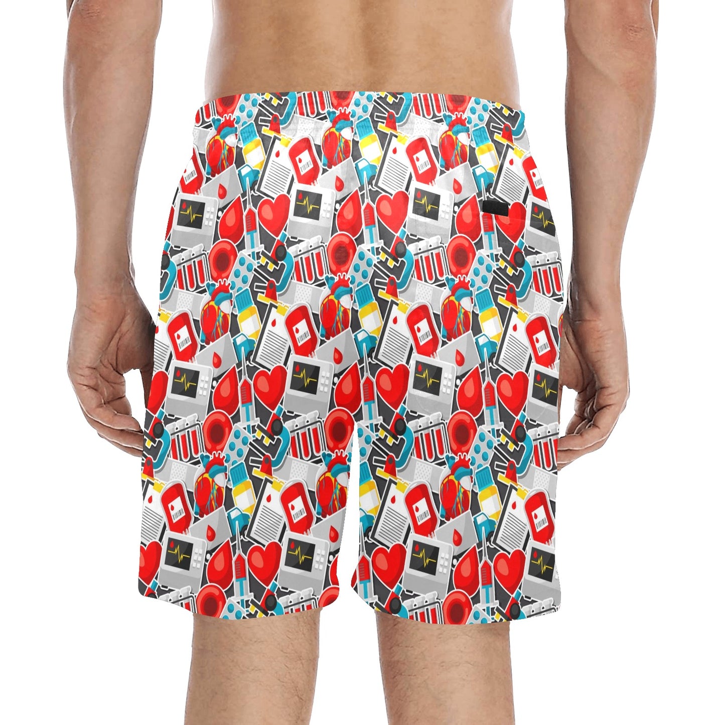 Phlebotomist Medical Themed Men's Swim Trunks Beach Shorts