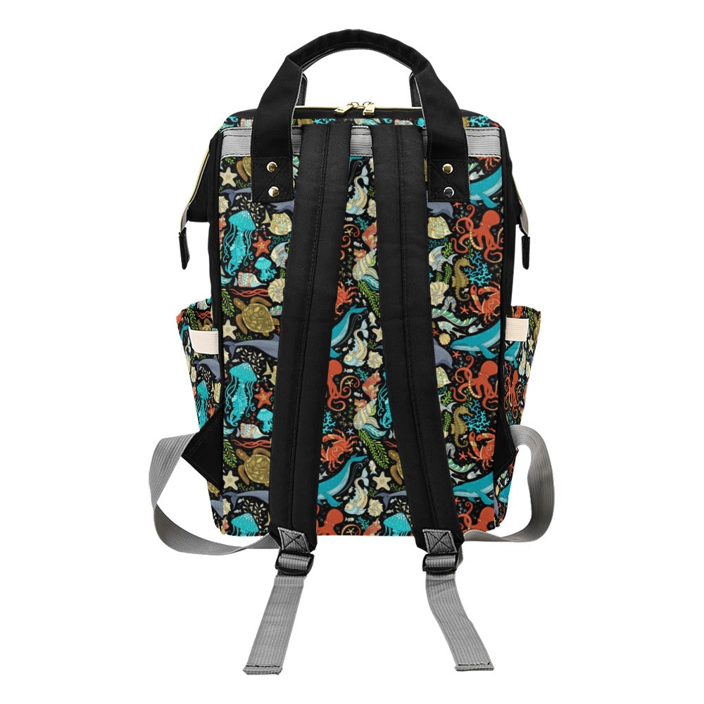 Underwater Animal Print Design LKS301 Diaper Bag Backpack
