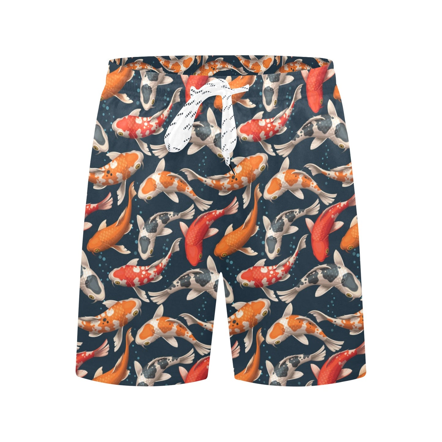 Koi Carp Cute Design Themed Print Men's Swim Trunks Beach Shorts
