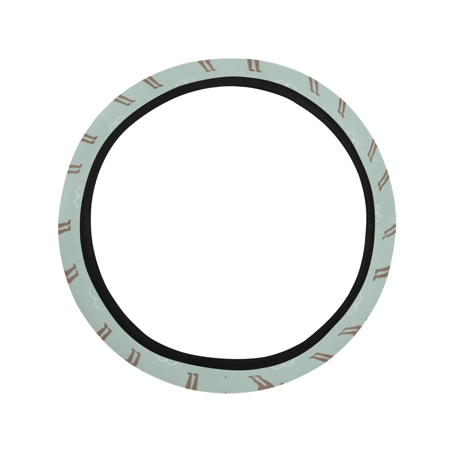 Donkey Print Design LKS402 Steering Wheel Cover with Elastic Edge