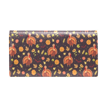 Thanksgiving Print Design LKS305 Women's Trifold Wallet