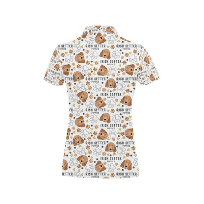 Setters Irish Print Design LKS301 Women's Polo Shirt