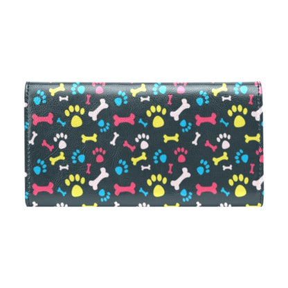 Paw Design Print Women's Trifold Wallet