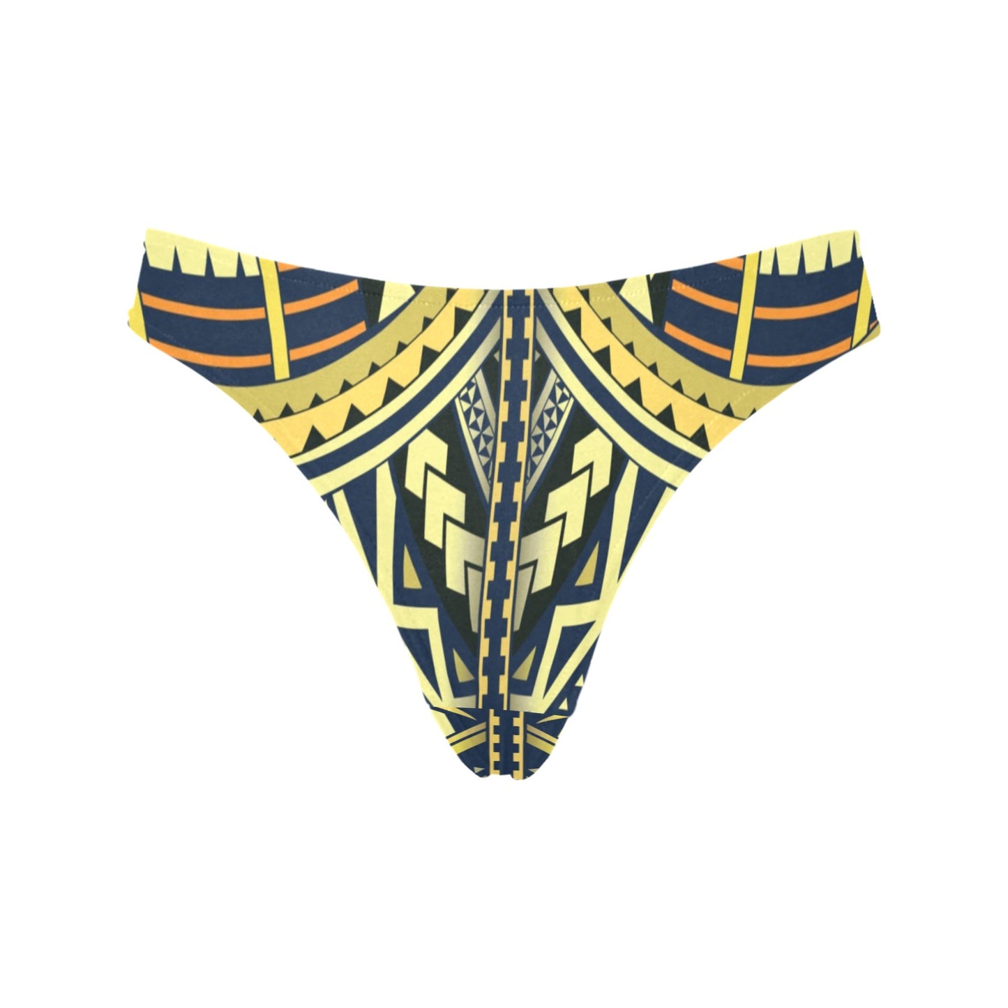 Polynesian Tattoo Print Women's Thongs