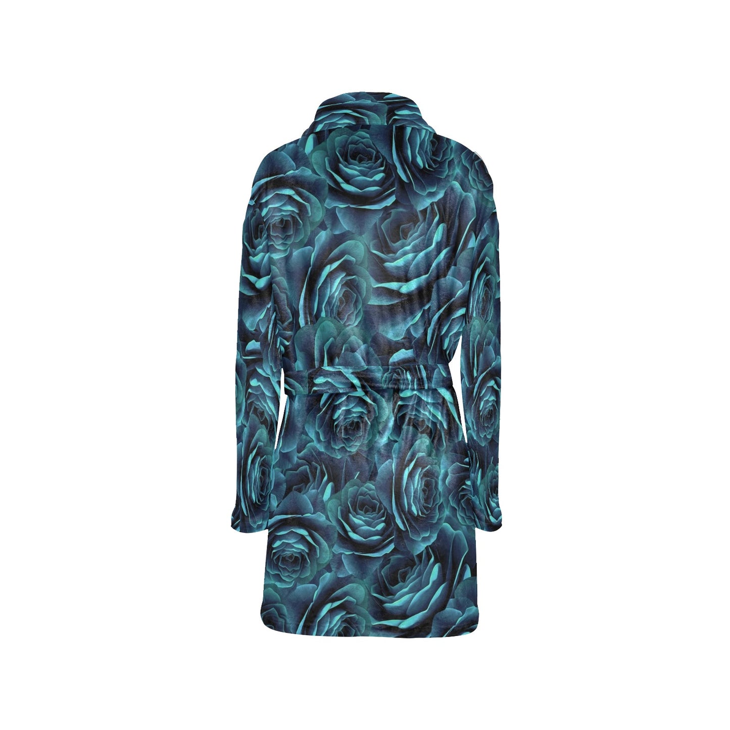 Camellia Pattern Print Design CM04 Women's Fleece Robe
