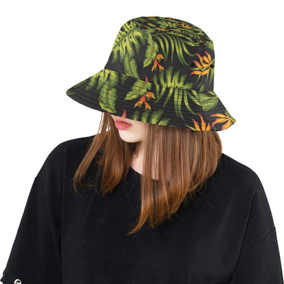 Bird Of Paradise Pattern Print Design BOP013 Unisex Bucket Hat