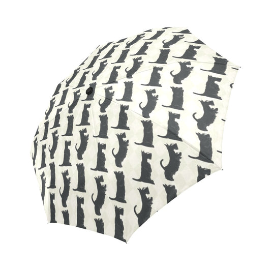 Scottish Terriers Print Design LKS309 Anti-UV Automatic Umbrella