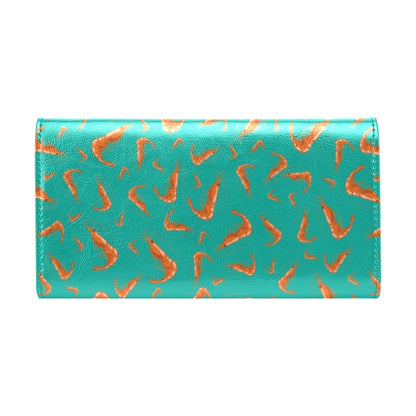 Shrimp Print Design LKS301 Women's Trifold Wallet