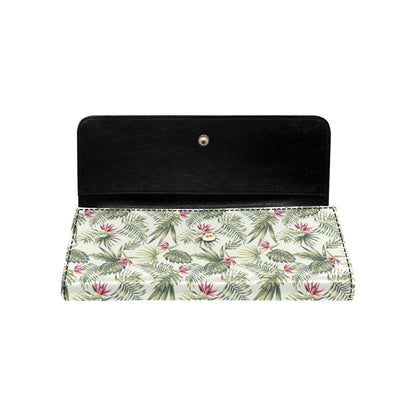 Bird Of Paradise Pattern Print Design 04 Women's Trifold Wallet