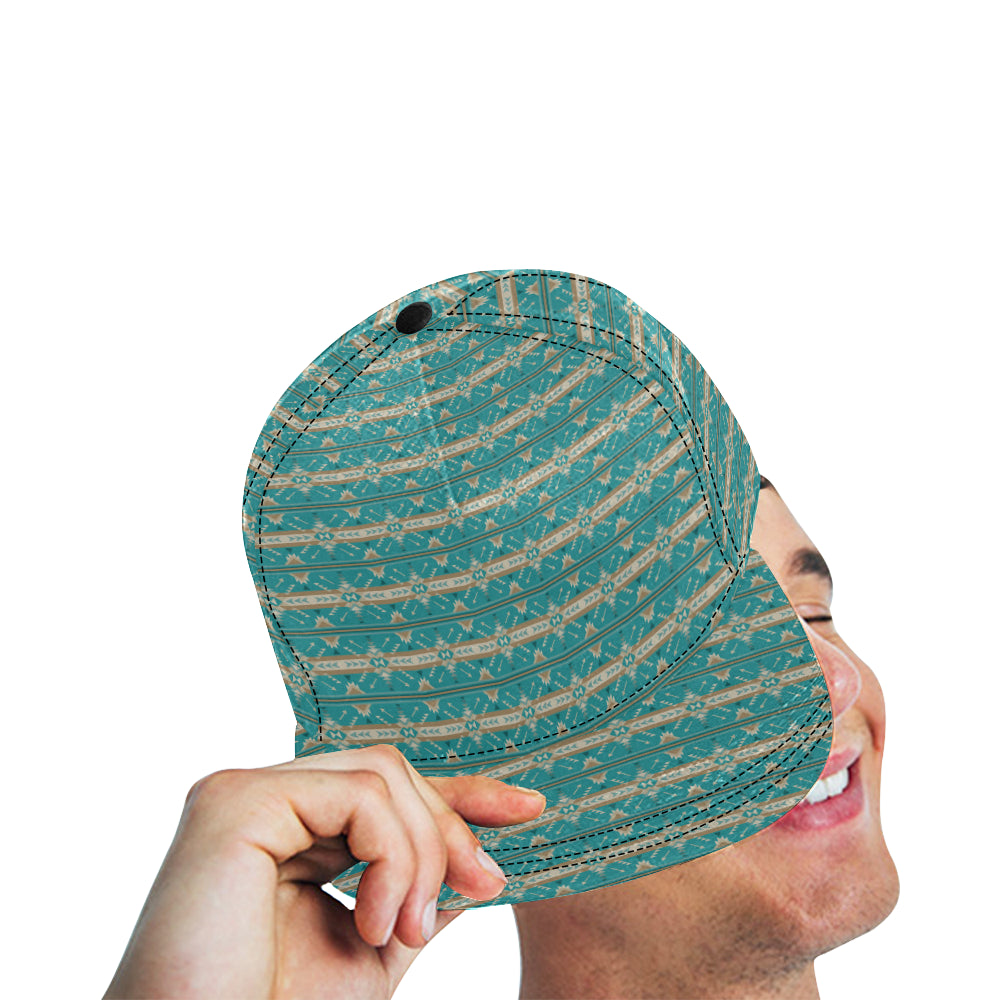 Southwest Native Design Themed Print Snapback Cap