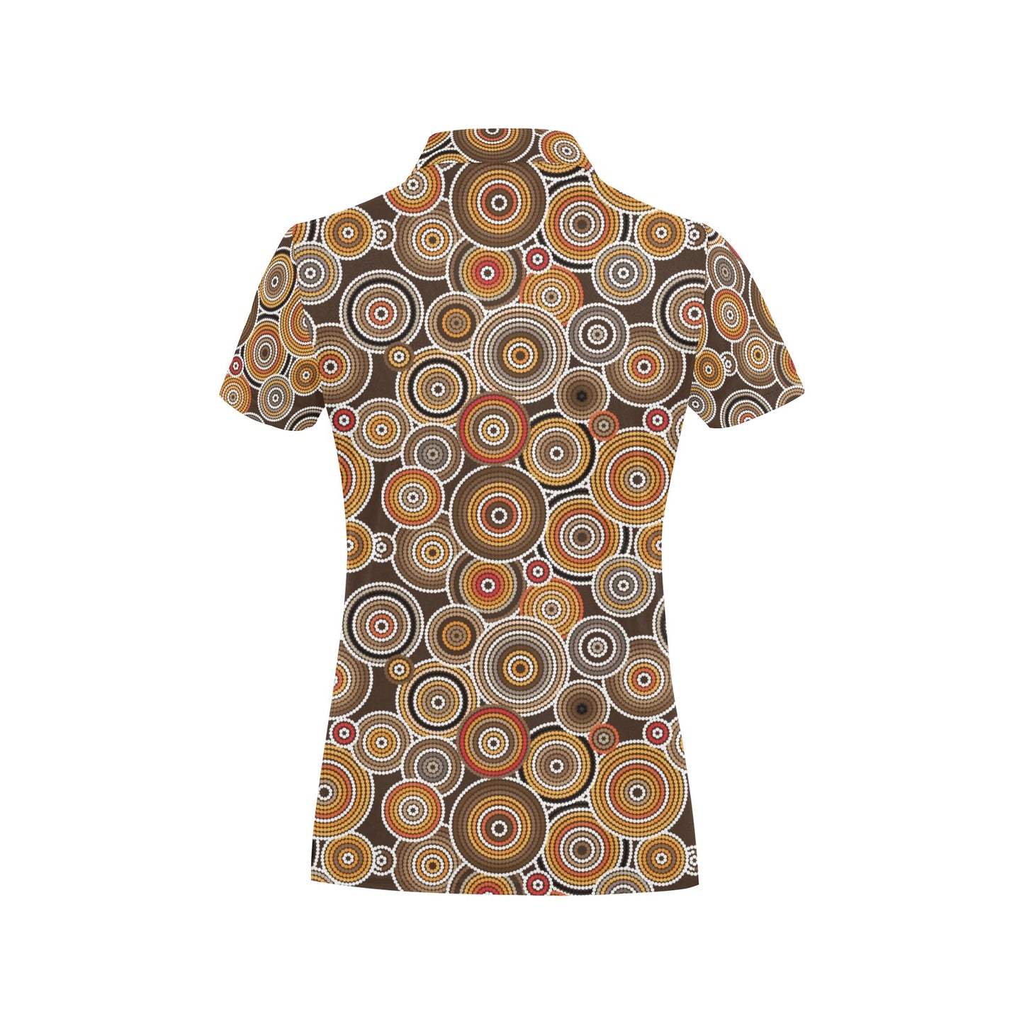 Aboriginal Print Design LKS402 Women's Polo Shirt