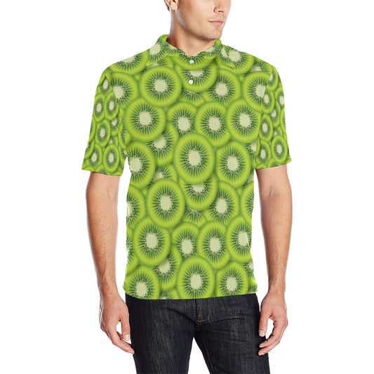 Kiwi Pattern Print Design KW01 Men Polo Shirt