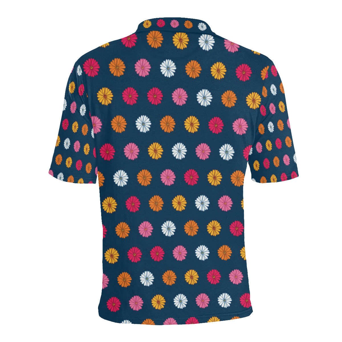 Gerberas Pattern Print Design GB06 Men Polo Shirt