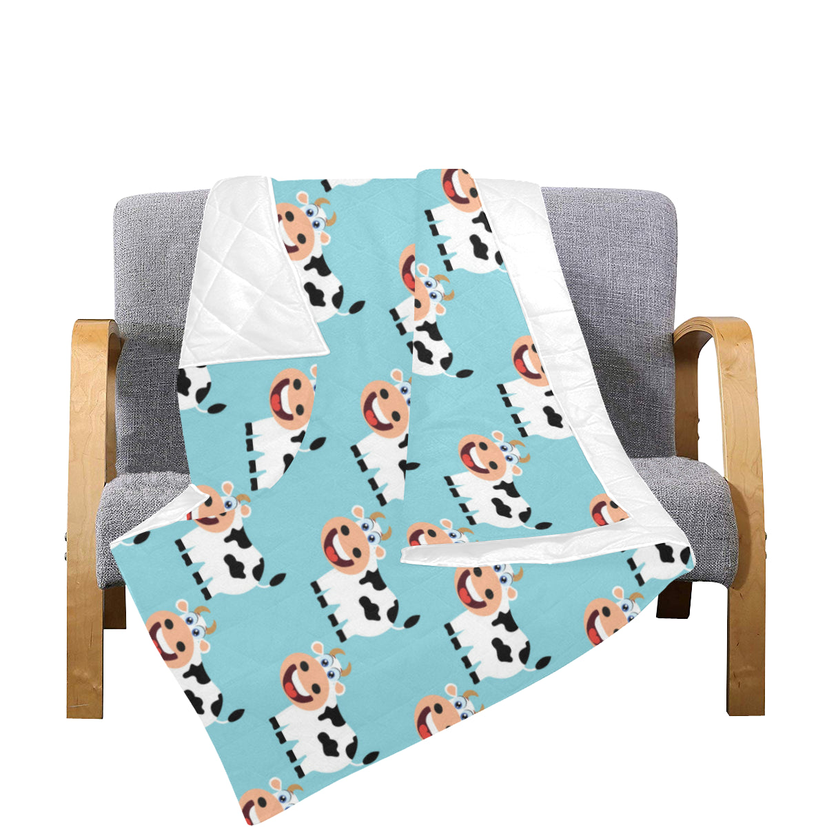 Cattle Cute Pattern Print Design 01 Premium Quilt