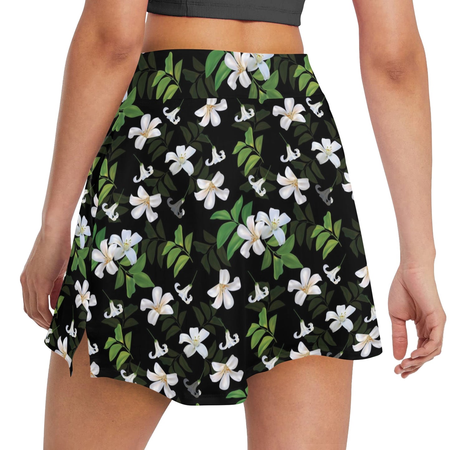 Sampaguita Print Design LKS301 Women's Golf Skirt with Pocket