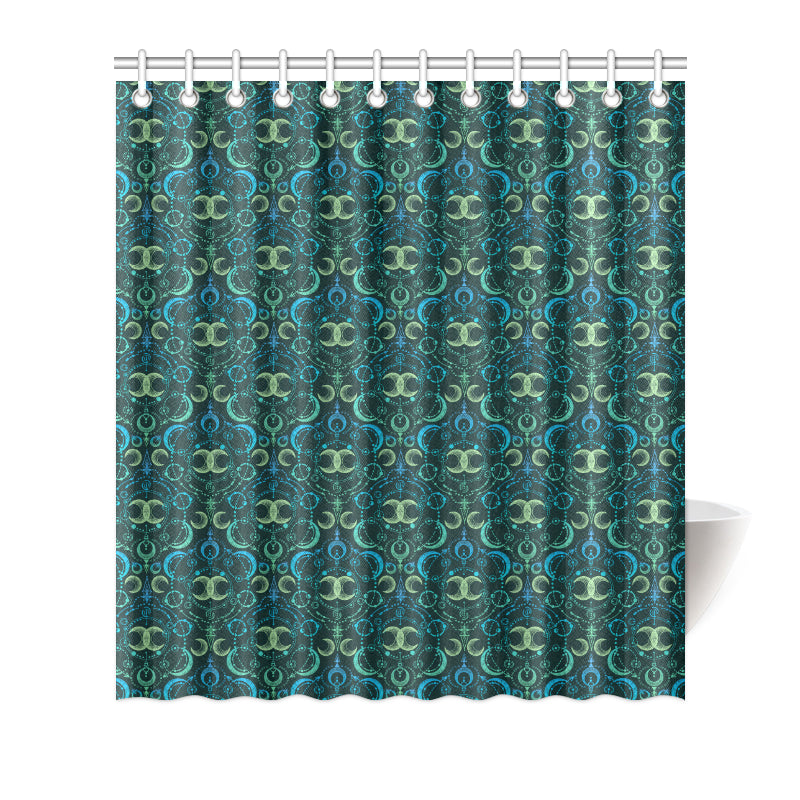 Celestial Pattern Print Design 07 Shower Curtain
