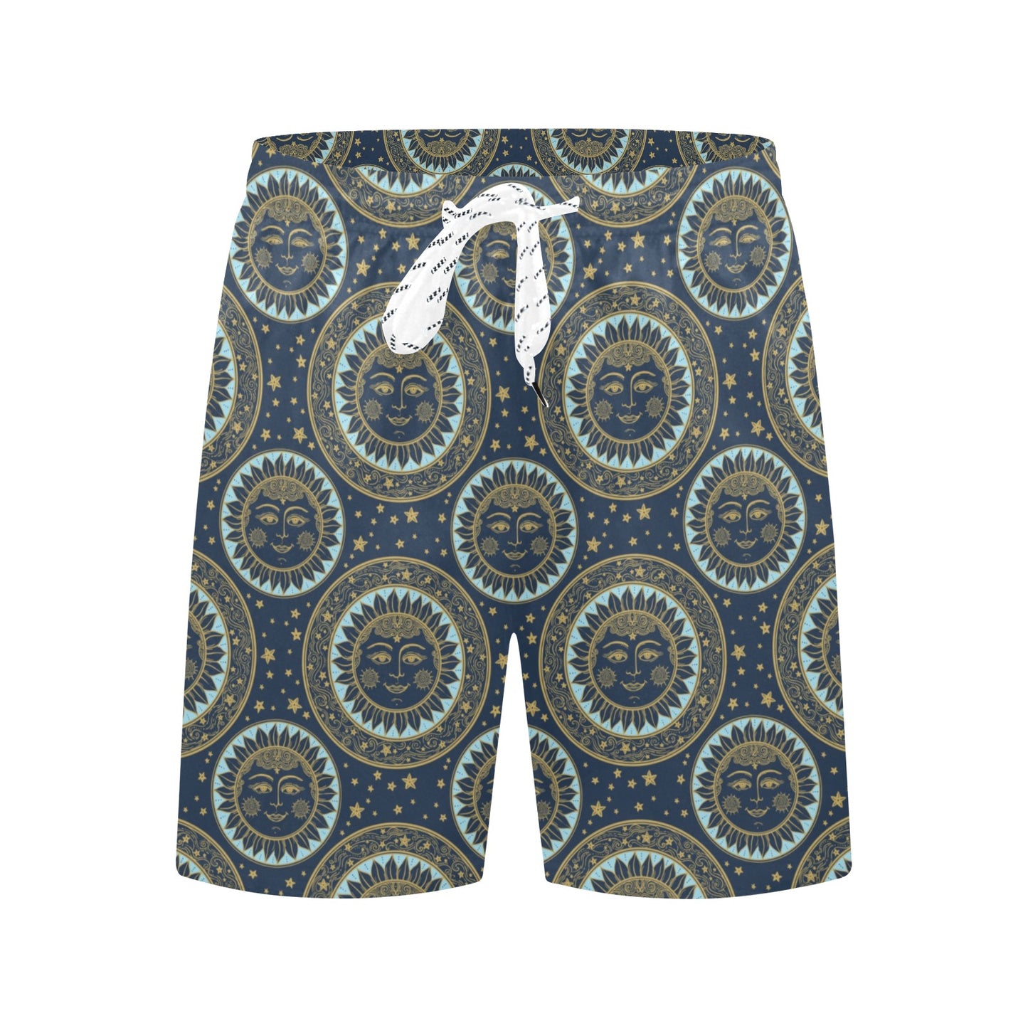 Boho Sun Dream Men's Swim Trunks Beach Shorts