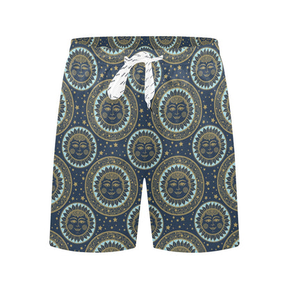 Boho Sun Dream Men's Swim Trunks Beach Shorts