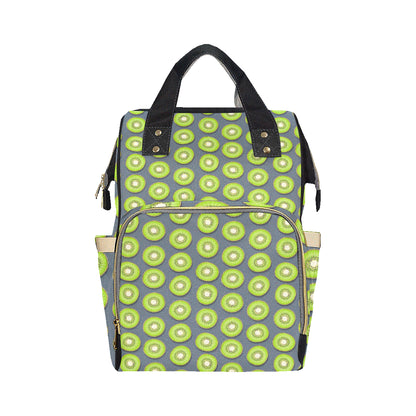 Kiwi Pattern Print Design KW06 Diaper Bag Backpack