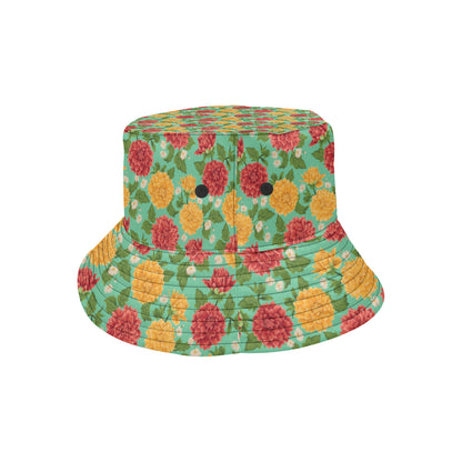 Dahlia Pattern Print Design DH011 Unisex Bucket Hat
