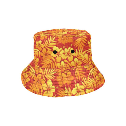Hibiscus Summer Print Design LKS302 Unisex Bucket Hat