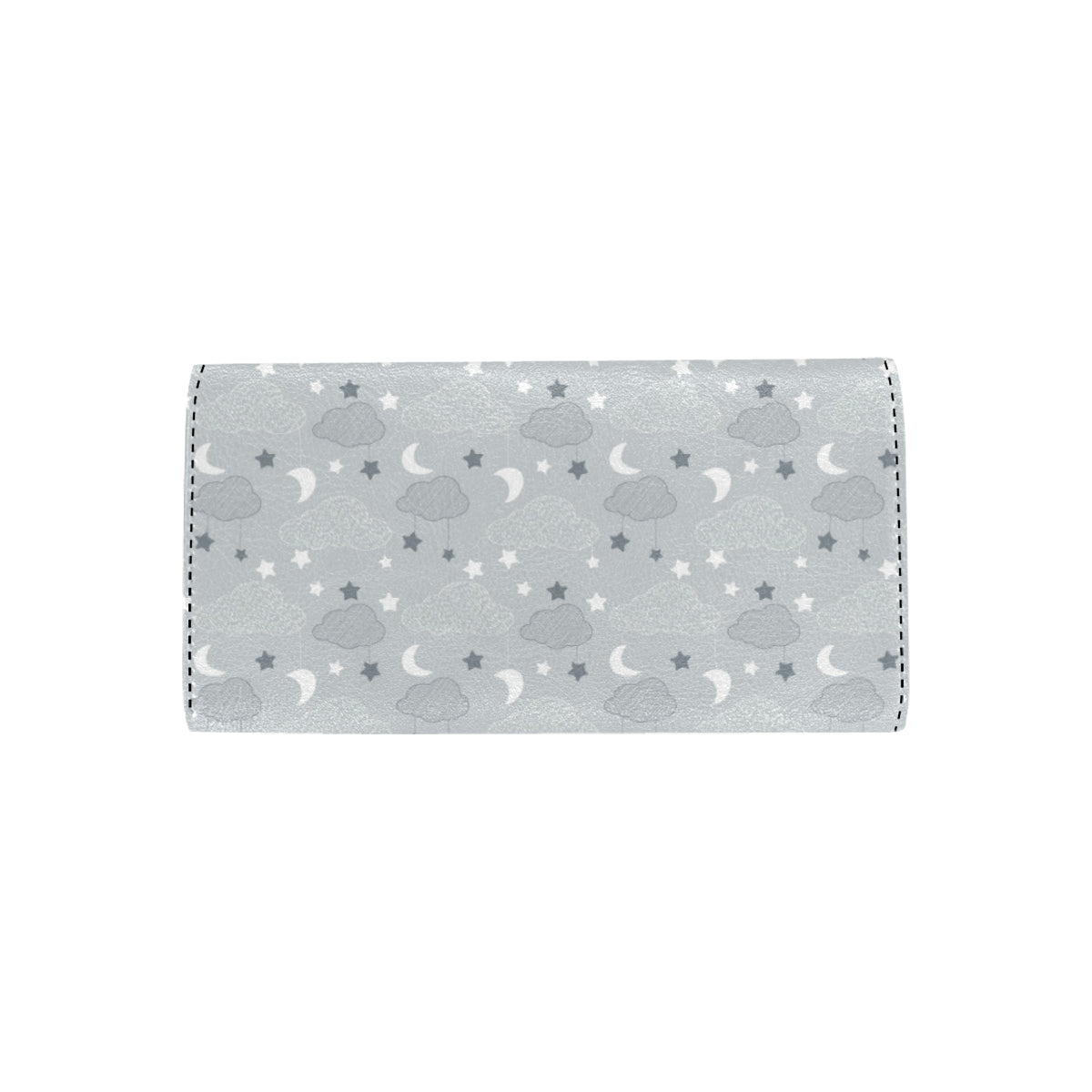 Cloud  Pattern Print Design 04 Women's Trifold Wallet