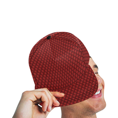 Dragons Red Skin Texture Snapback Cap