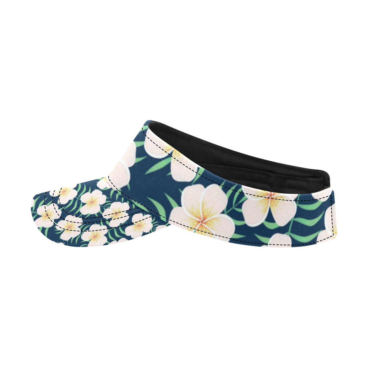 Pink Plumeria Pattern Print Design PM016 Unisex Sun Visor