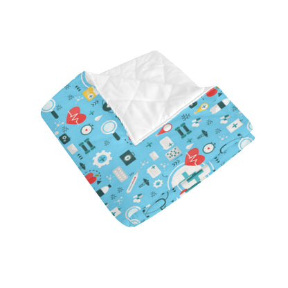 Medical Pattern Print Design 06 Premium Quilt