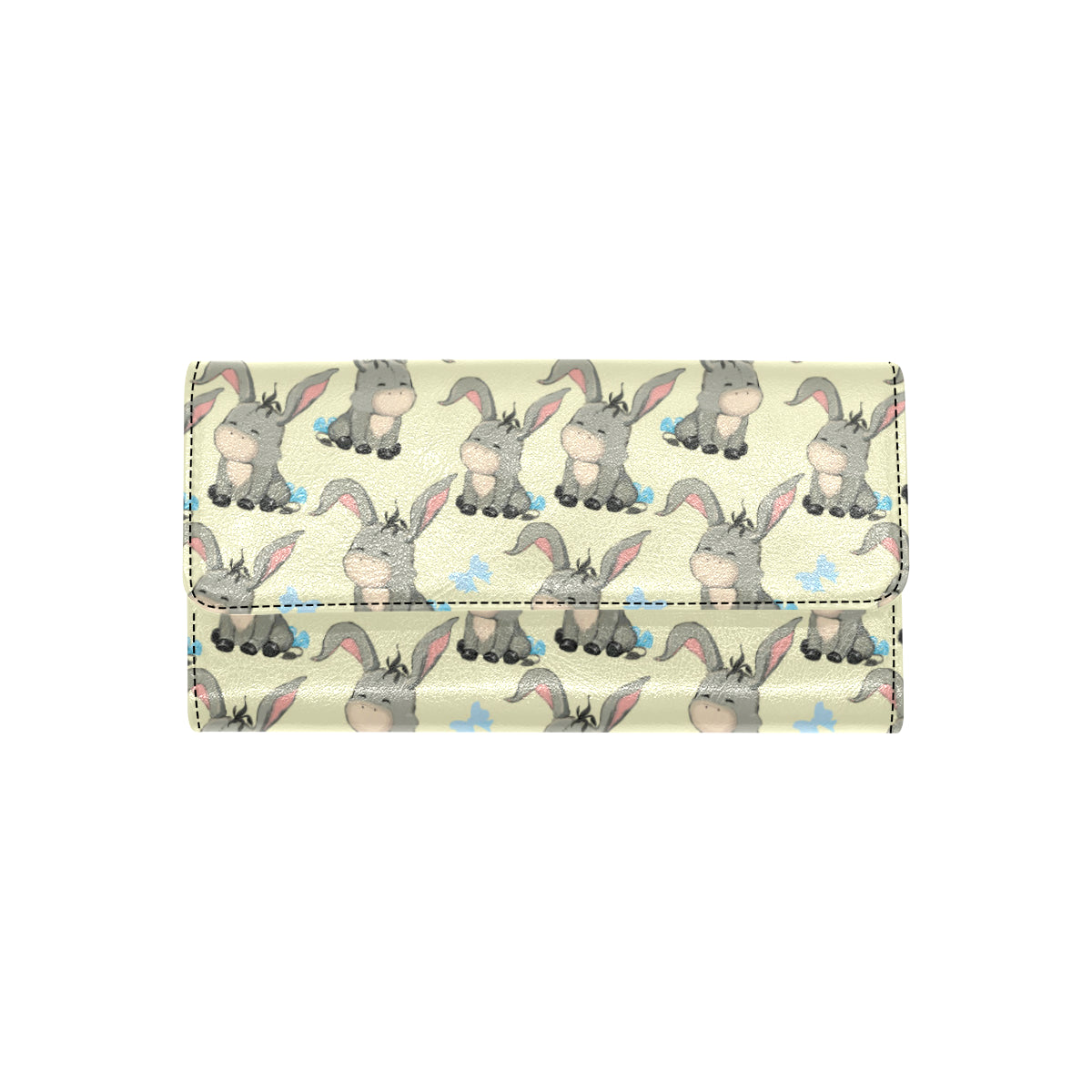 Donkey Baby Pattern Print Design 02 Women's Trifold Wallet