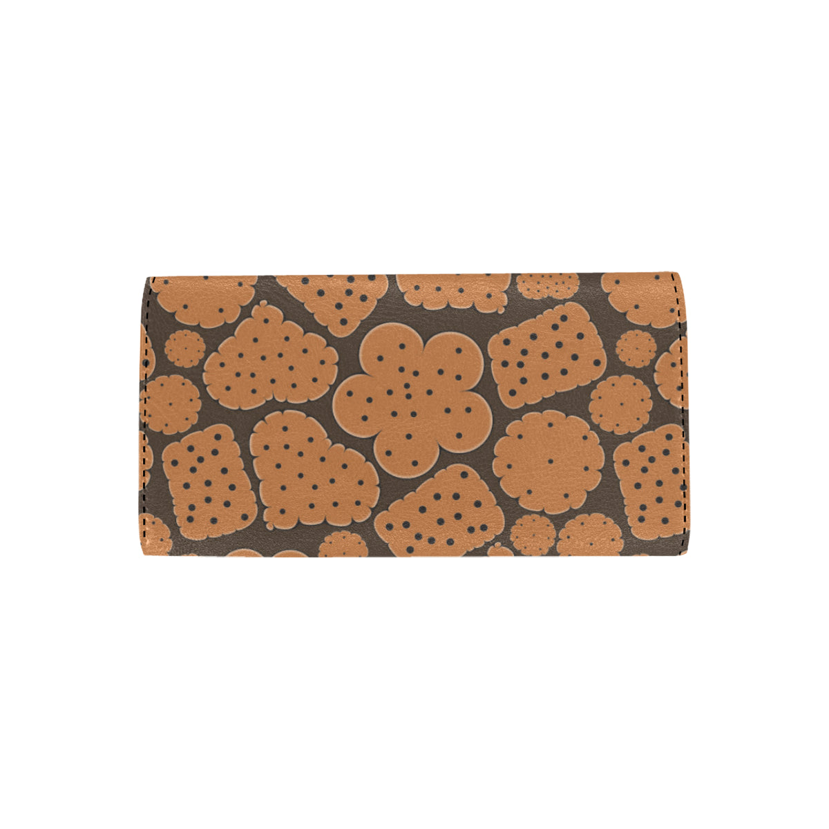 Cracker Pattern Print Design 01 Women's Trifold Wallet