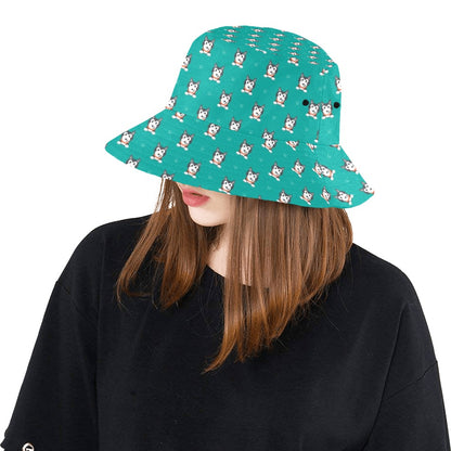 Siberian Huskies Print Design LKS304 Unisex Bucket Hat