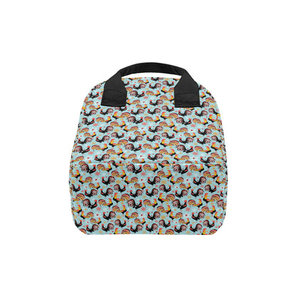 Rooster Themed Design Insulated Lunch Bag