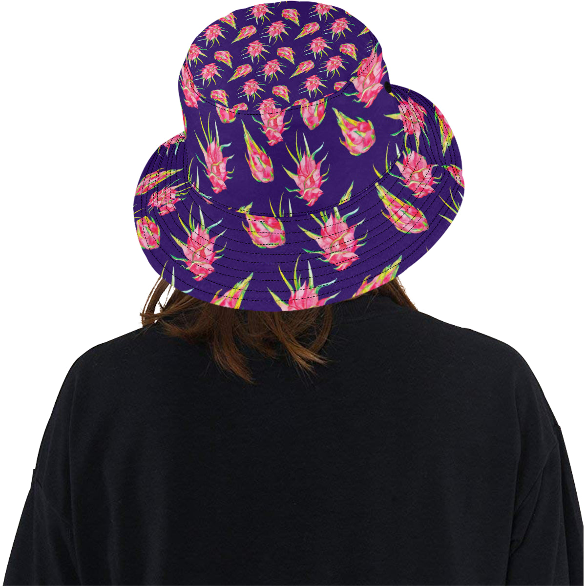 Dragonfruit Pattern Print Design DF02 Unisex Bucket Hat