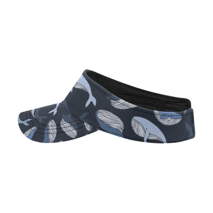 Whale Print Design LKS301 Unisex Sun Visor