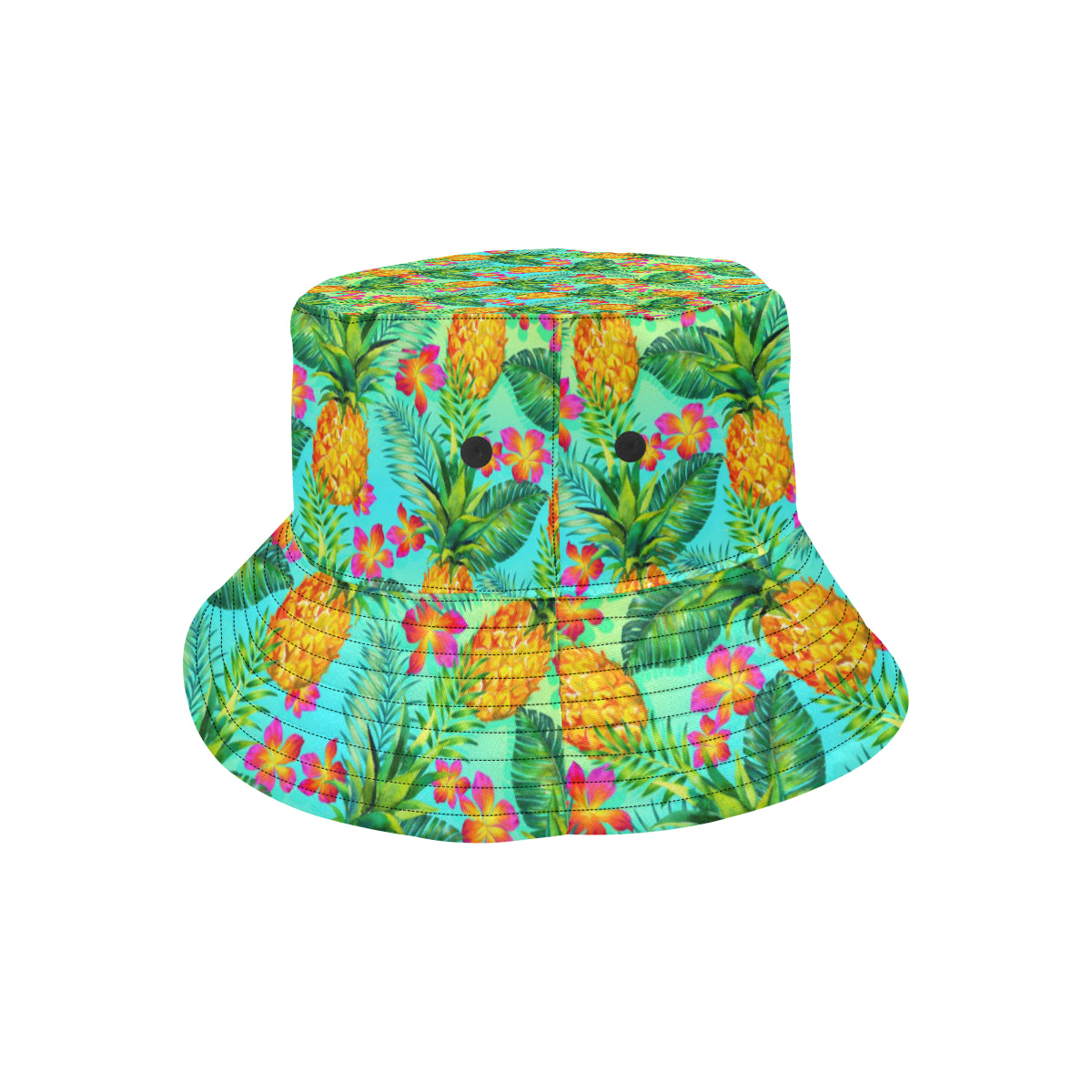 Pineapple Pattern Print Design PP010 Unisex Bucket Hat